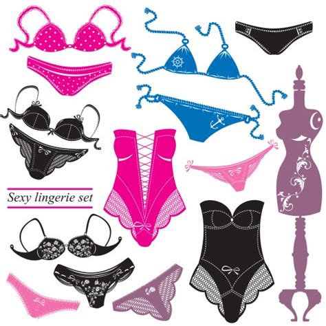 Lingerie Vector Images Over