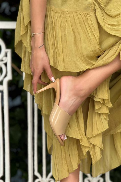 Morris Nude Effaf Bant Detayl Kad N Topuklu Terlik