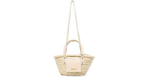 Jacquemus Le Petit Panier Soli Bags In Natural Lyst