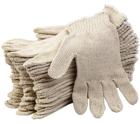 Polyester Cotton Knit Safety Protection Grip Work Gloves For Painter