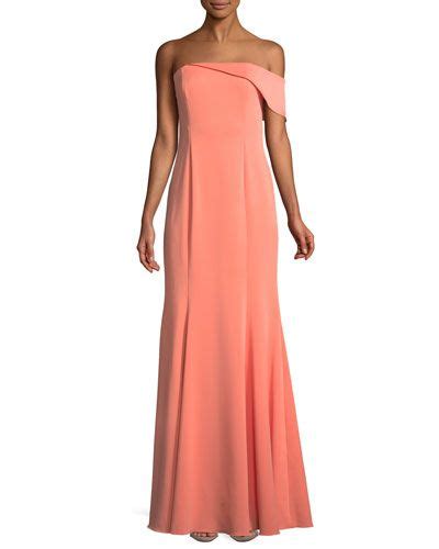 Tx Dl Jay Godfrey Seaworth Off The Shoulder Crepe Gown Dresses For Sale