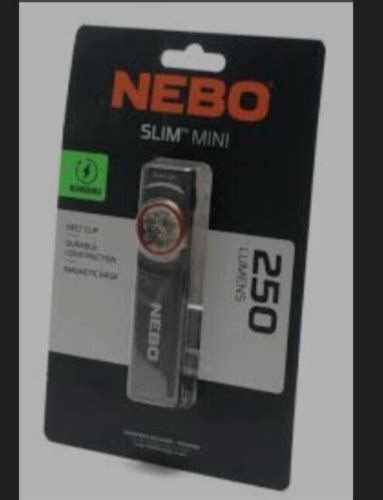 Nebo Neb Flt Slim Mini Rechargeable Led Flashlight Lumen Free