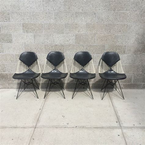 Four Herman Miller Eames DKR 2 Bikini Chairs For Sale At 1stDibs