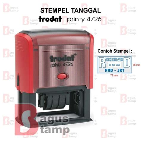 Jual Stempel Warna Nama Dan Tanggal Otomatis Printy Dater Trodat