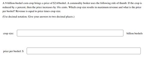 A 9 Billion Bushel Corn Crop Brings A Price Studyx