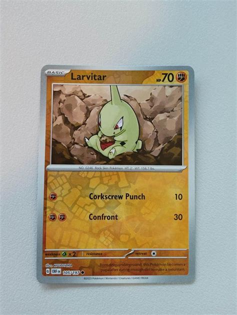 Larvitar Obsidian Flames Pokemon Reverse Holo Kaufen Auf Ricardo