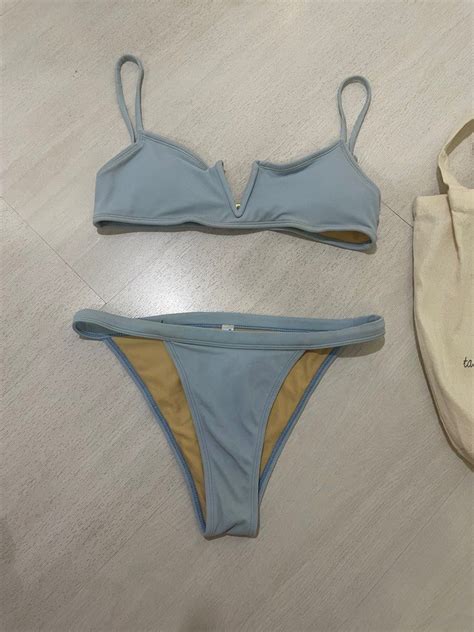 Eighth Mermaid Bikini Swimsuit Set In Baby Blue With FREE Tote Bag Women S Fashion Swimwear