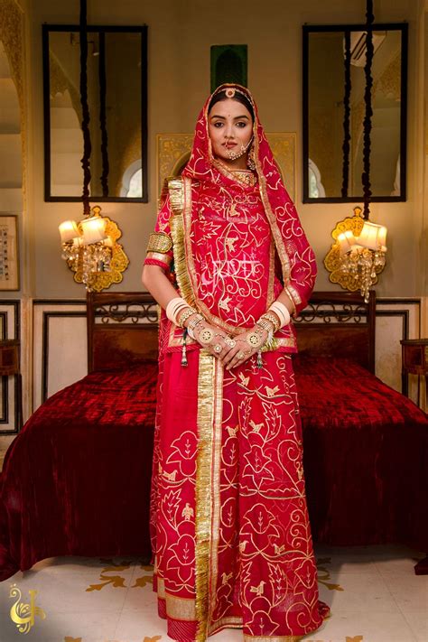 A Curation Of Elegance With Graceful Motifs Dipped In The Majestic Red