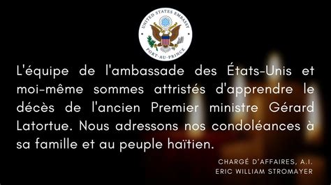 U S Embassy Haiti on Twitter L équipe de l ambassade des États Unis