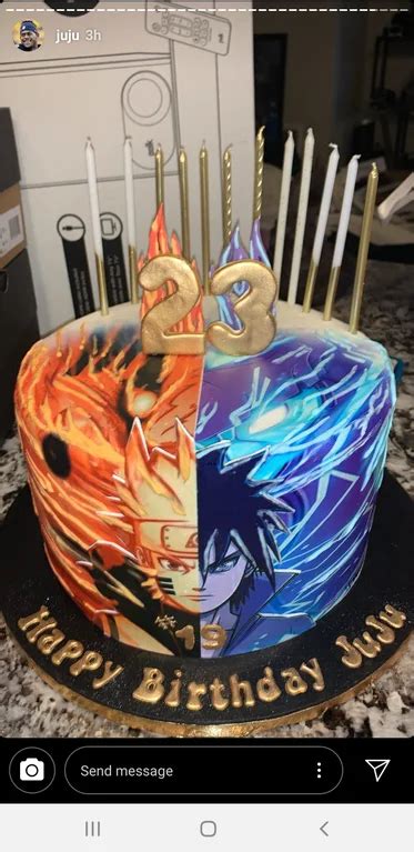 Nfl Wr Juju Smith Schusters Naruto Themed Cake Anime Cake Naruto