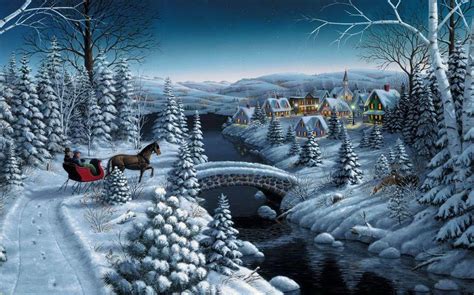 Christmas Winter Wonderland Wallpapers - Top Free Christmas Winter ...