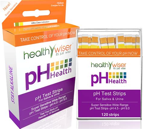 Ph Test Strips 120ct Tests Body Ph Levels For Alkaline And Acid Levels