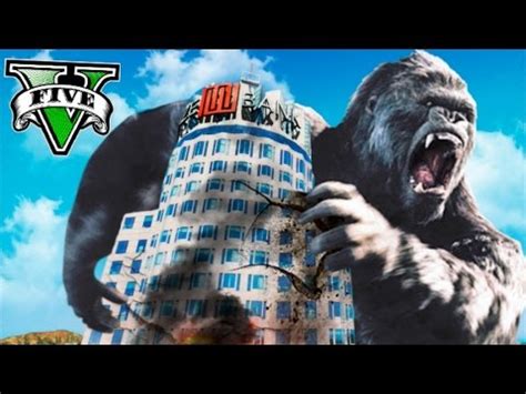 KING KONG EN GTA CAOS EN LOS SANTOS GTA V MOD PC Makiman YouTube