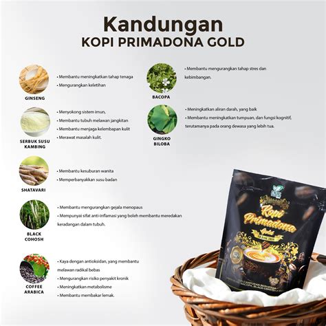DHERBS KOPI PRIMADONA GOLD | Shopee Malaysia