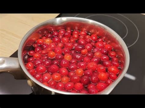 Клюквенный морс. Без сахара, очень вкусный и полезный. - YouTube