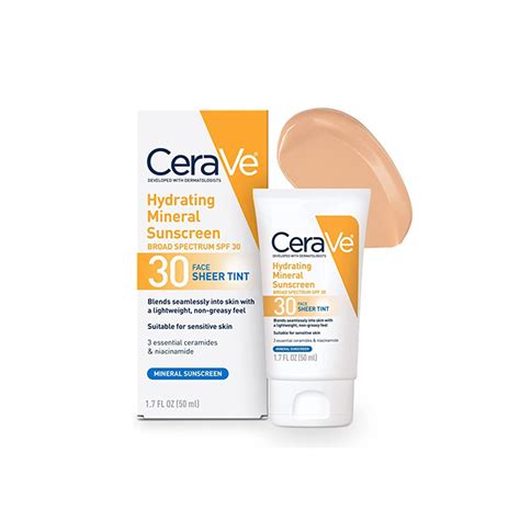 Cerave Hydrating Mineral Sunscreen Ameeraty