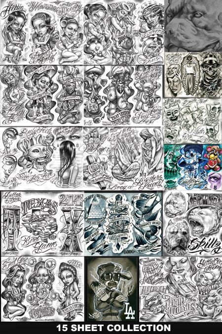 Boog Free Tattoo Flash Sheets Tattoopinscom Tattoo Artist Boog