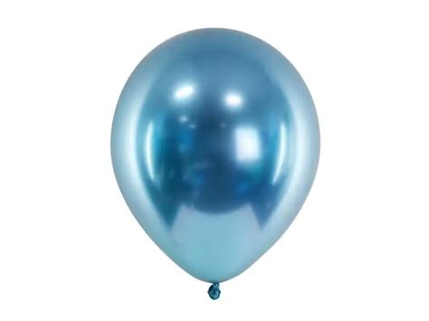 Ballons M Talliques Brillants Bleus Ballons De Baudruche Unis Sur