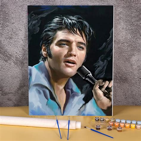 Elvis Presley Diy Malowanie Wed Ug Numer W Zestaw Farby Akrylowe