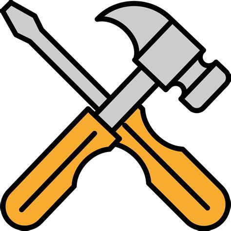 Hammer And Screwdriver Illustration Vector 23088624 Vector Art At Vecteezy