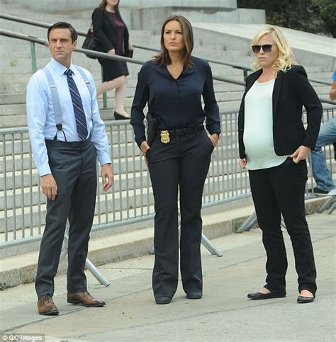 Mariska Hargitay And Kelli Giddish Power Dress In Sharp Suits On The Set Of Law And Order Svu