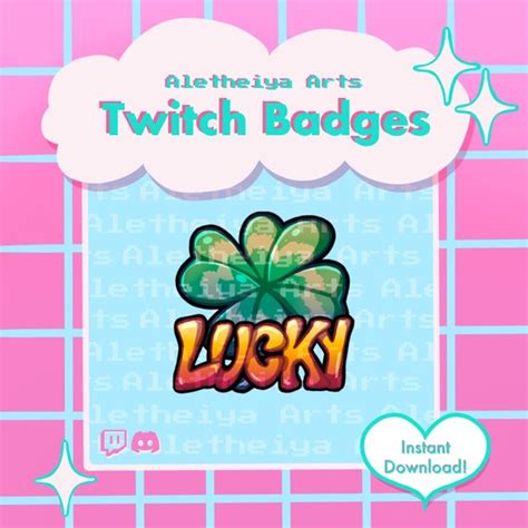 Twitch Emote Lucky Luck Pull Clover Icon Transparent Png Etsy