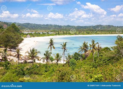 tanjung aan beach lombok stock image image  coast