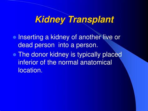 Ppt Renal Kidney Transplantation Powerpoint Presentation Free