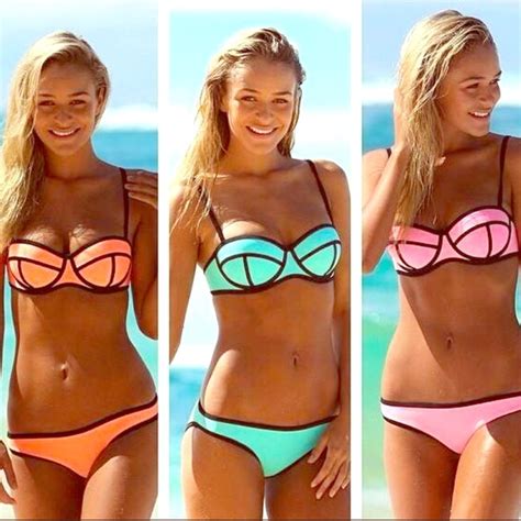 Swim Triangle Bikini Style Neoprene Swimwear Poshmark