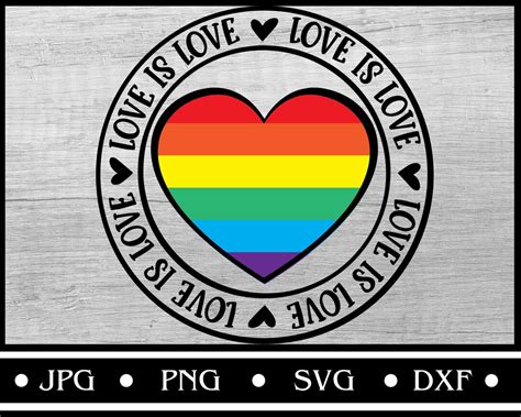 Love Is Love Svg Pride Svg Gay Pride Clipart Lesbian Pride Svg Svg Files Love Is Love