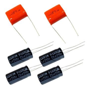 4 Capacitores Eletrolítico 22uf 250v Corneta e 2 capacitor para Super