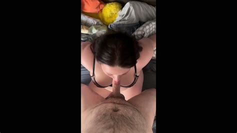 Big Brunette Slut Gets Her Mouth Fucked