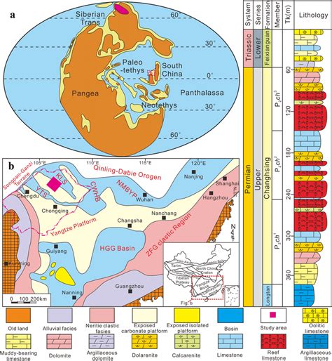 Comprehensive Geological Map Of The Study Area A Paleogeographic