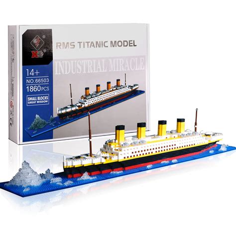 Buy Bandlhcx Micro Blocks Titanic Model Toy Building Sets1860pcs Mini