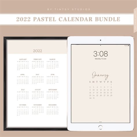 2022 Calendar Printable Aesthetic 2022 | Images and Photos finder