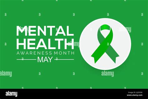 Mental Health Awareness Month Health Awareness Concept Vector Template