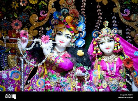 Radha Krishna Temple Mathura Uttar Pradesh India Asia Stock Photo