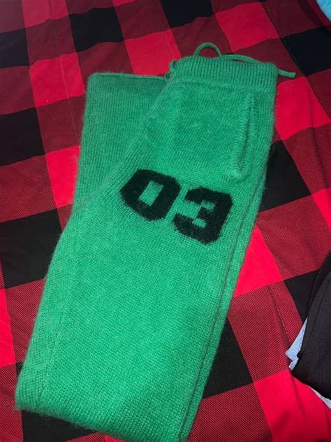 Streetwear End Days Mohair Green Flare Sweats Grailed