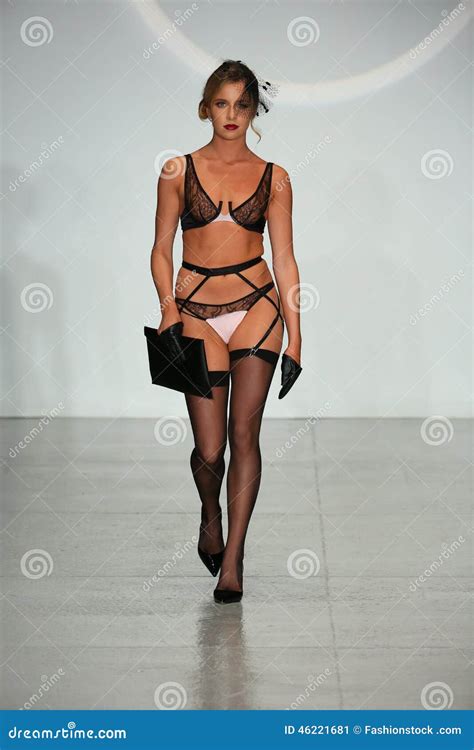 New York Ny October A Model Walks Runway At Finale Runway Show During Lingerie Fashion
