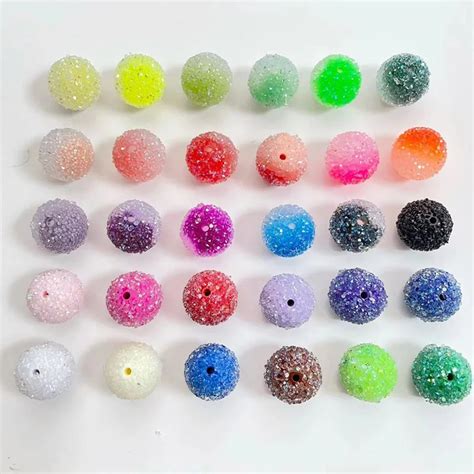 Factory Direct Resin Rhinestone Ball Beads Bubblegum Beads Mm For