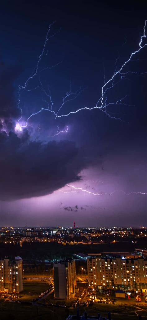100 Purple Lightning Wallpapers