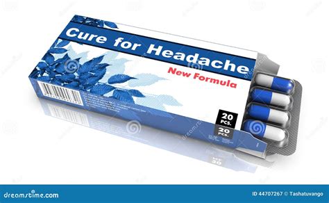 Cure for Headache - Pack of Pills. Stock Illustration - Illustration of ...