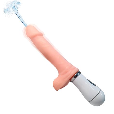 Amazon Realistic Squirting Dildo For Women Electric Silicone Ejaculating Dildo For Female