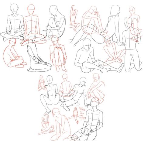 How To Draw Anime Sitting Poses