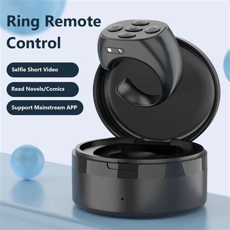 Fingertip Remote Control Ring For Tik Tok Bluetooth Buttons Portable