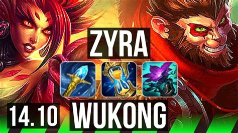 ZYRA Vs WUKONG JGL 50k DMG 12 5 29 Godlike Rank 12 Zyra KR