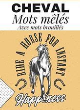 Cheval mots mêlés avec mots brouillés Recherche de mots à cheval Livre