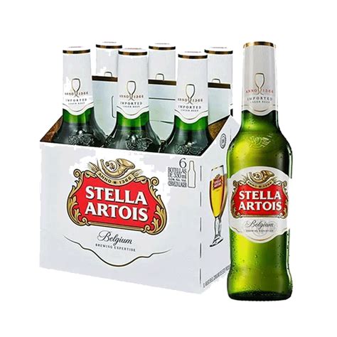 Cerveza Stella Artois Botella X 330ml Sixpack Santa Rita Zapatoca