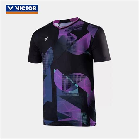 Victor Badminton Jersey Tournament Men Badminton T Shirt Tight Fit