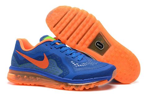 Cheap Nike Air Max 2014 Royal Blue Orange Mens Running Shoes Fashion